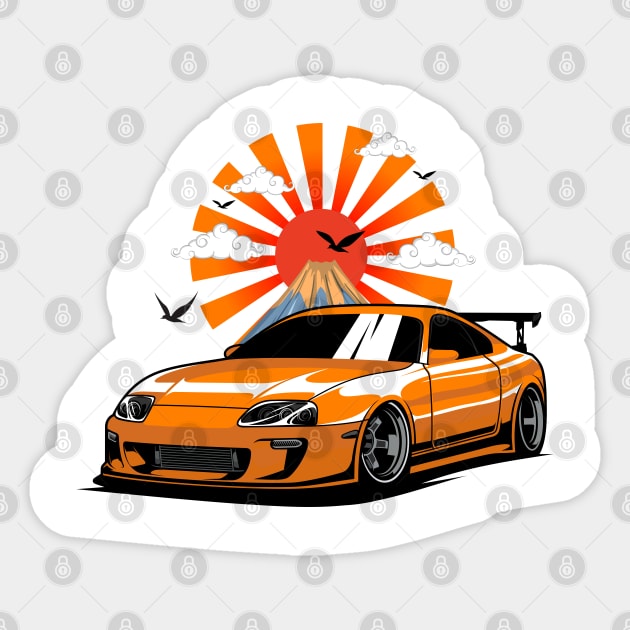 Toyota JDM Supra MK4 Legend car Sticker by Car_Designer